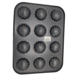 Baking tray, 12 muffins, shell type